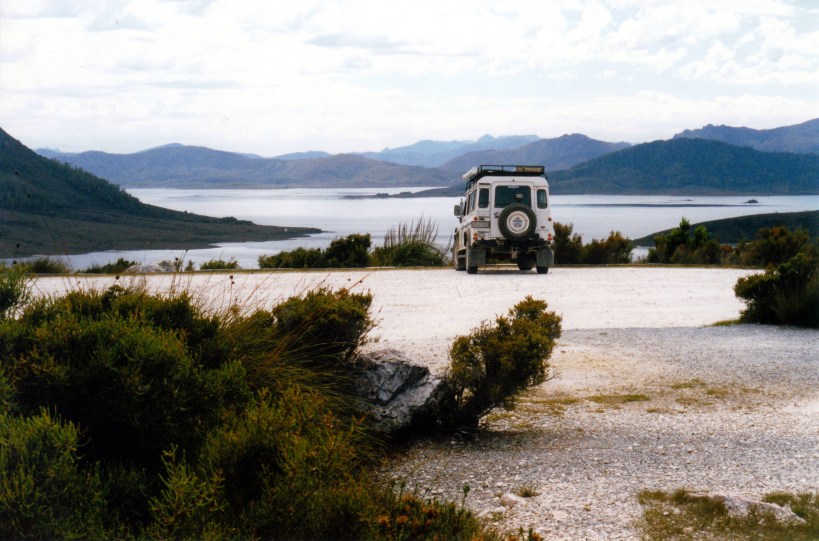 02-18-2000 11 truck and Lake Pedder