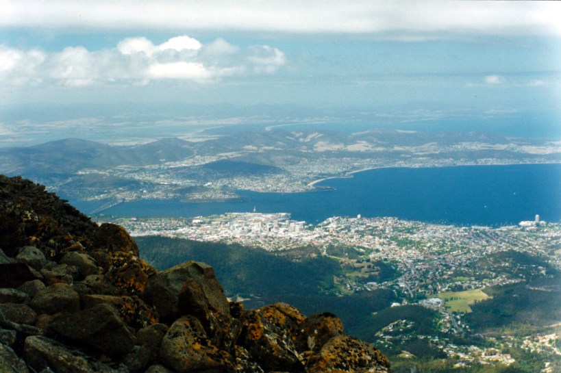 12-24-1999 Hobart city from Mt Wellington