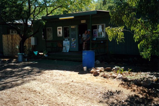 Resize of 07-17-2002 02 John and Eleanor and original shop office Adels.jpg