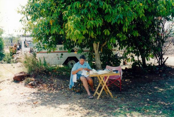 Resize of 10-04-2002 relaxing at bedrock