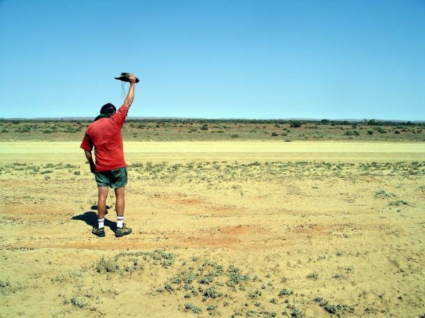 Resize of 09-21-2005 01 John trying to attract emus
