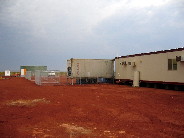 11-23-2006 Fenced area back of mess